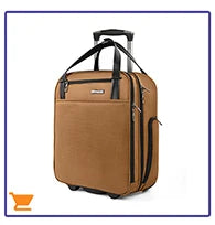 17" Carry On Luggage for Airplanes Lightweight Resistant Suitcase with Wheels for Business Trip & Short Distance Traveling