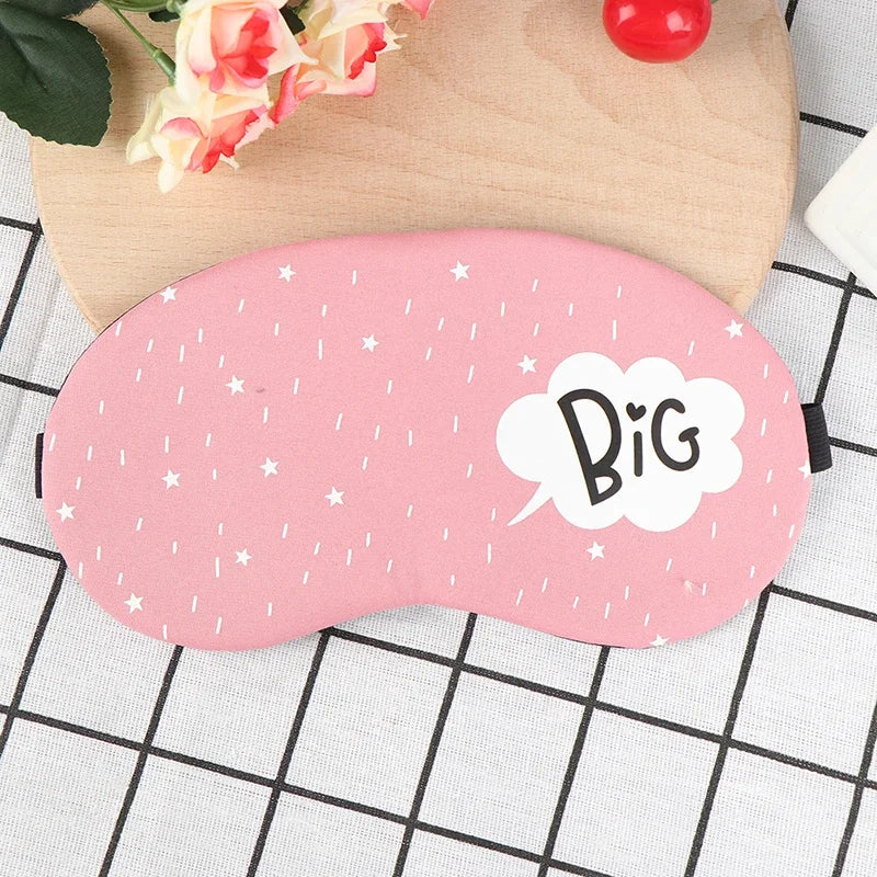 Travel Eye Band Sleeping Aid Kids Blindfold Sleeping Mask Creative Funny Eyepatch Sleep Mask Cute Cotton Cartoon Eye Cover