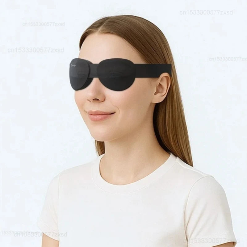 Dreamlight Travel Eye Mask Sleep Blackout 3D Stereoscopic Aid Portable Adjustable Concave Molded Soft Portable Breathable Mask