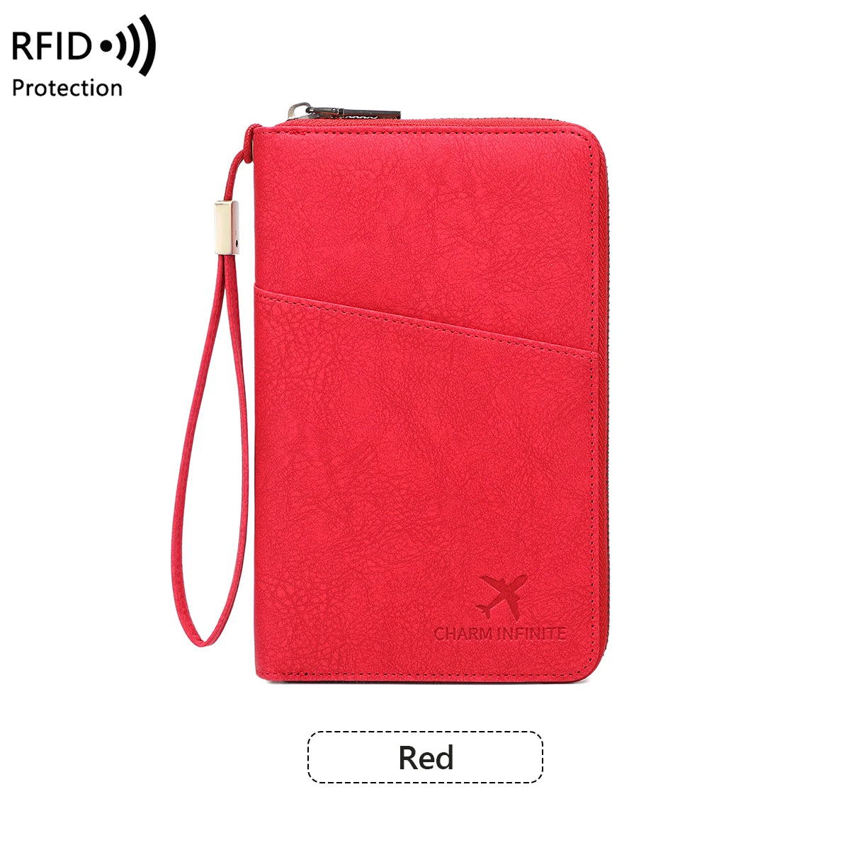 New Travel Passport Clip Wallet Women and Men Multifunctional PU Leather Card Holde RFID Anti Theft Swiping Wallets Storage Bag