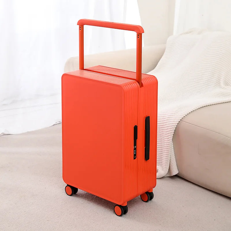 COLENARA Wide Pull Rod Luggage New Universal Wheel Travel Case Password Box 20 Inch Portable Cabin Boarding Case Pull Rod Box