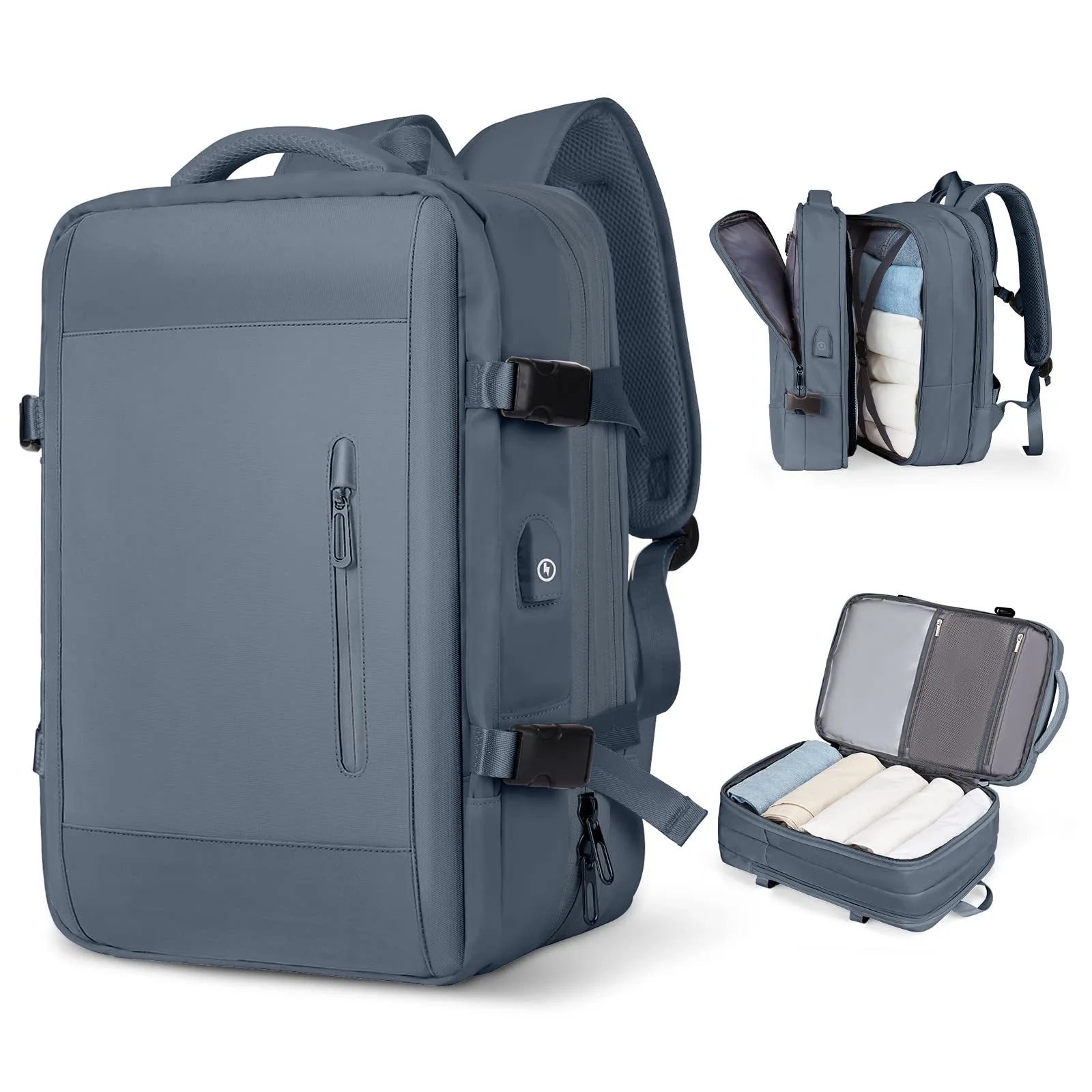 Large Capacity Travel Backpack Men and Women Laptop Bag Multifunctional Man Business Trip Expandable Airplane Backpacks