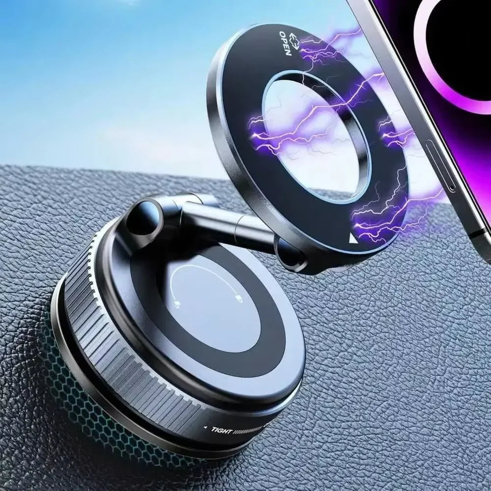 Universal Vacuum Car Phone Holder 360 Rotating Magnetic Foldable Adjustable Hands-Free Portable For Phone Car Mount Stand